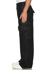 Amiri Wax M65 Baggy Cargo in Black OD, view 6, click to view large image.