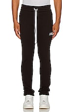 Amiri Core Logo Sweatpant in Black, view 4, click to view large image.