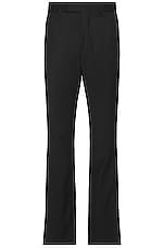 Amiri Wool Kick Flare Pant in Black, view 1, click to view large image.