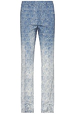 Amiri Gradient Kick Flare Pant in Blue, view 1, click to view large image.