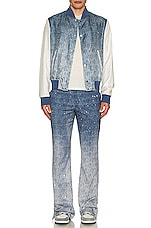 Amiri Gradient Kick Flare Pant in Blue, view 6, click to view large image.