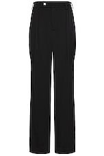 Amiri Side Pleat Snap Pants in Black, view 1, click to view large image.