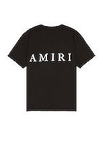 Amiri MA Core Logo Tee in Black, view 1, click to view large image.