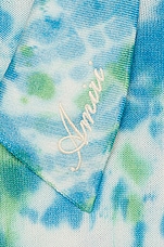Amiri Tie Dye Polo in Blue, view 3, click to view large image.