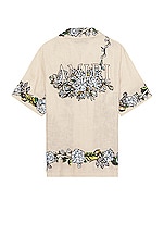 Amiri Floral Shirt in Alabaster, view 2, click to view large image.