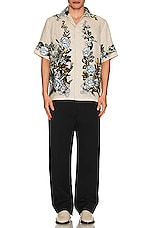 Amiri Floral Shirt in Alabaster, view 4, click to view large image.