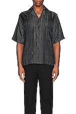 Amiri Script Shirt in Black, view 4, click to view large image.