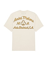 Amiri Motors Tee in Alabaster, view 1, click to view large image.