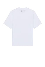 Amiri Staggered Chrome Tee in White, view 2, click to view large image.