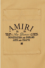 Amiri Arts District Camp Shirt in Sepia Tint, view 3, click to view large image.