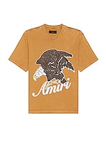 Amiri Eagle Tee in Chai Tea, view 1, click to view large image.