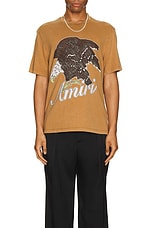 Amiri Eagle Tee in Chai Tea, view 3, click to view large image.
