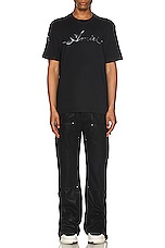 Amiri Smoke Tee in Black, view 5, click to view large image.