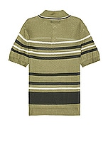 Amiri Striped Polo in Seacrest, view 2, click to view large image.