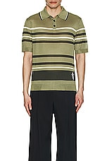 Amiri Striped Polo in Seacrest, view 4, click to view large image.