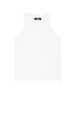 Amiri Waffle Stitch Tank in Summer Sand, view 1, click to view large image.