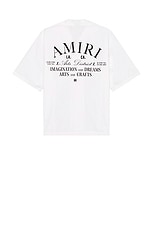 Amiri Arts District Camp Shirt in White, view 1, click to view large image.