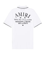 Amiri Arts District Polo in White, view 1, click to view large image.