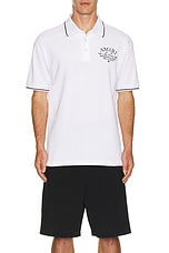 Amiri Arts District Polo in White, view 3, click to view large image.