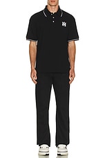 Amiri MA Core Logo Polo in Black, view 5, click to view large image.