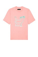 VIP【関税送料無料】希少 Amiri Resort Club Tee Amiri Resort Club Tee in Flamingo Pink | FWRD