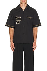 Amiri Resort Club Shirt in Black, view 4, click to view large image.
