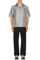 Amiri Arts District Bowling Shirt in Grey, view 4, click to view large image.