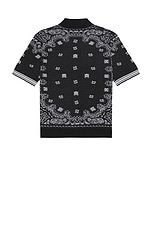 Amiri Bandana Shirt in Black, view 2, click to view large image.