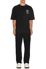 Amiri Crystal Burst MA Swirl Tee in Black, view 5, click to view large image.