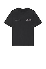 Amiri Cinemas Vintage Tee in Black, view 2, click to view large image.