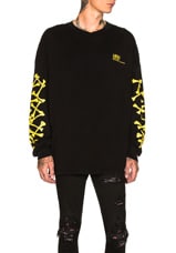 最安値 AMIRI Bones Long Sleeve Tee orange Long-sleeve Bones Tee Orange And White | The Webster
