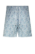 Amiri Gradient Swim Trunk in Blue, view 1, click to view large image.