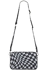 AMIRI ブラウン 'AMIRI' MA Quad カメラバッグ Amiri Wavy Houndstooth Large Camera Bag in Black | FWRD