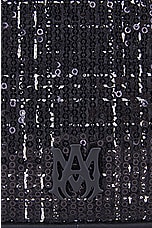 Amiri Sequin Boucle Camera Case Bag in Black, view 5, click to view large image.