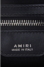 Amiri Sequin Boucle Camera Case Bag in Black, view 6, click to view large image.