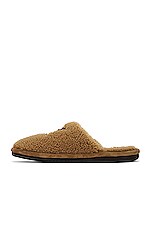 Amiri MA Shearling Lux Slipper in Tan, view 5, click to view large image.
