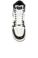 Amiri Skel Top Hi Sneaker in Black & White, view 4, click to view large image.