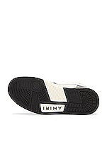 Amiri Skel Top Hi Sneaker in Black & White, view 6, click to view large image.