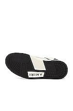 Amiri Skel Top Low Sneaker in Black & White, view 6, click to view large image.