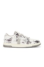 Amiri コート ラウンドトゥ レースアップ スニーカー Amiri TIE DYE SKEL TOP LOW スニーカー - Grey | FWRD