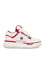 Amiri Ma-1 Sneaker in White & Red, view 1, click to view large image.