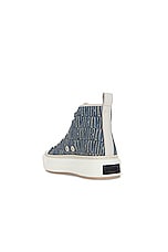 Amiri Court Hi Sneaker in Indigo, view 3, click to view large image.
