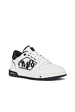 Amiri Classic Low in White & Black, view 2, click to view large image.