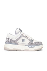 Amiri Bandana Denim MA-1 Sneaker in Grey, view 1, click to view large image.