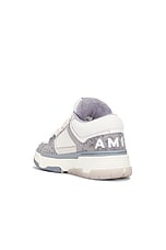 Amiri Bandana Denim MA-1 Sneaker in Grey, view 3, click to view large image.