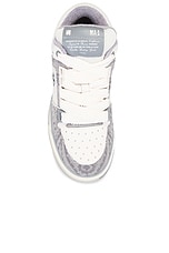 Amiri Bandana Denim MA-1 Sneaker in Grey, view 4, click to view large image.