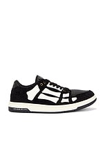 Amiri Boucle Skel Top Low Sneaker in Black | FWRD