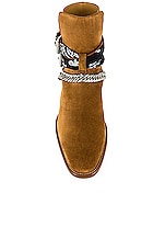 Amiri Bandana Boot in Cognac, view 4, click to view large image.