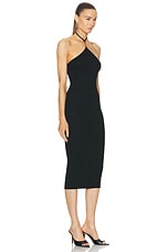 Amiri Vertical Midi Dress in Black, view 2, click to view large image.