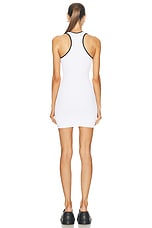 Amiri Ma Mini Dress in White, view 3, click to view large image.